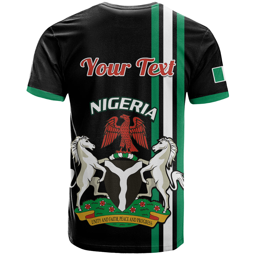 Personalised Nigeria T-Shirt Nigeria Coat Of Arms Simple Style Graphic Tee