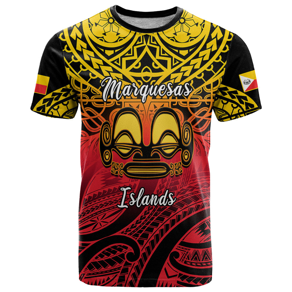 Personalised Marquesas Islands T-Shirt Tiki Polynesian Marquesan Pattern Graphic Tee