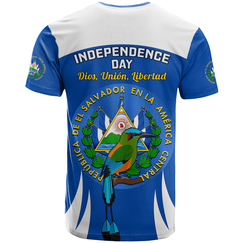 El Salvador Independence Day T-Shirt Torogoz With Coat Of Arms Proud Graphic Tee