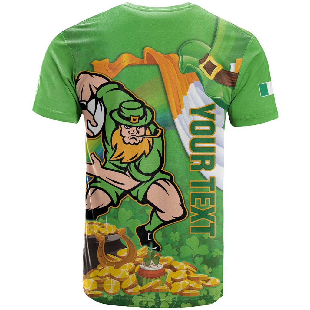 Personalised Ireland Rugby 2025 T-Shirt Irish Leprechaun Saint Patrick's Day Graphic Tee