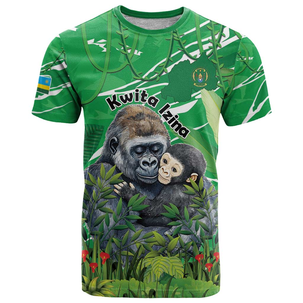 Personalized Rwanda Kwita Izina T-Shirt Name a Gorilla - Save a Species Graphic Tee