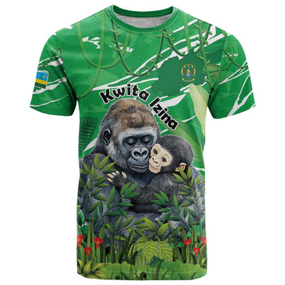 Personalized Rwanda Kwita Izina T-Shirt Name a Gorilla - Save a Species Graphic Tee