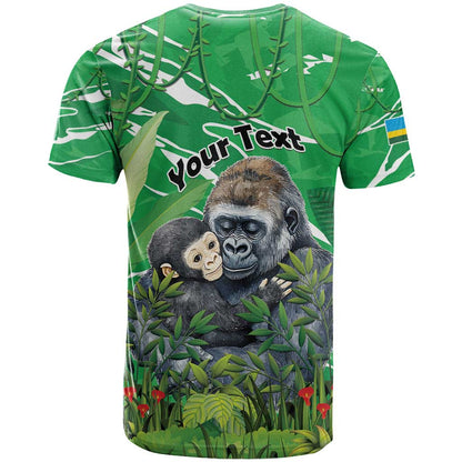 Personalized Rwanda Kwita Izina T-Shirt Name a Gorilla - Save a Species Graphic Tee