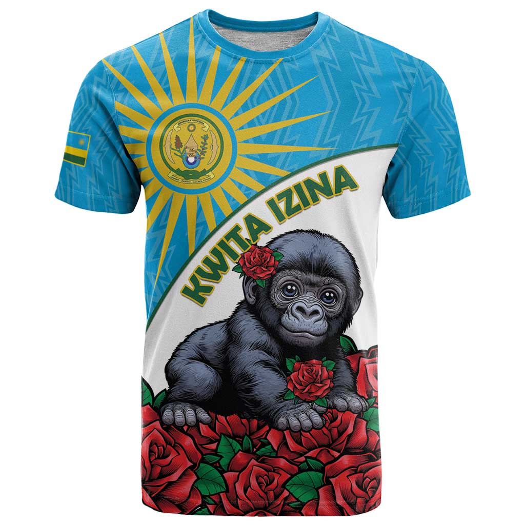 Personalized Rwanda Baby Gorilla T-Shirt Kwita Izina 2025 Graphic Tee