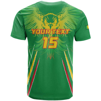 Custom Mali Football T-Shirt Go Les Aigles Green Color Graphic Tee