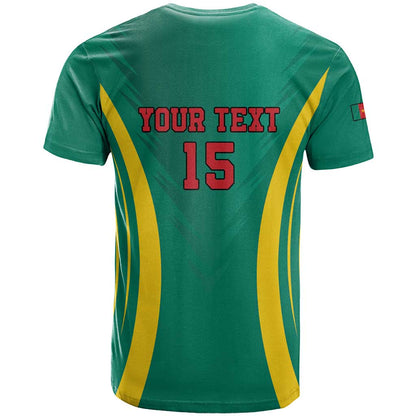 Custom Cameroon Football T-Shirt Go Indomitable Lions Graphic Tee