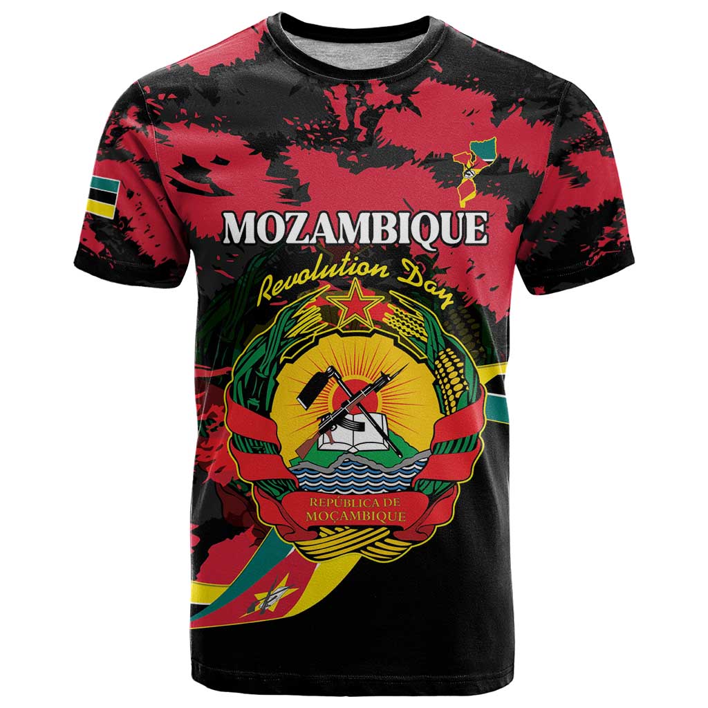 Personalized Mozambique Revolution Day T-Shirt Coat Of Arms FRELIMO Graphic Tee