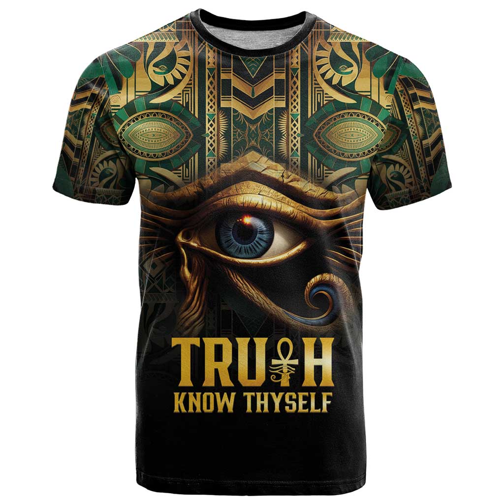 Egypt Eye of Horus T-Shirt Truth Know Thyself Graphic Tee