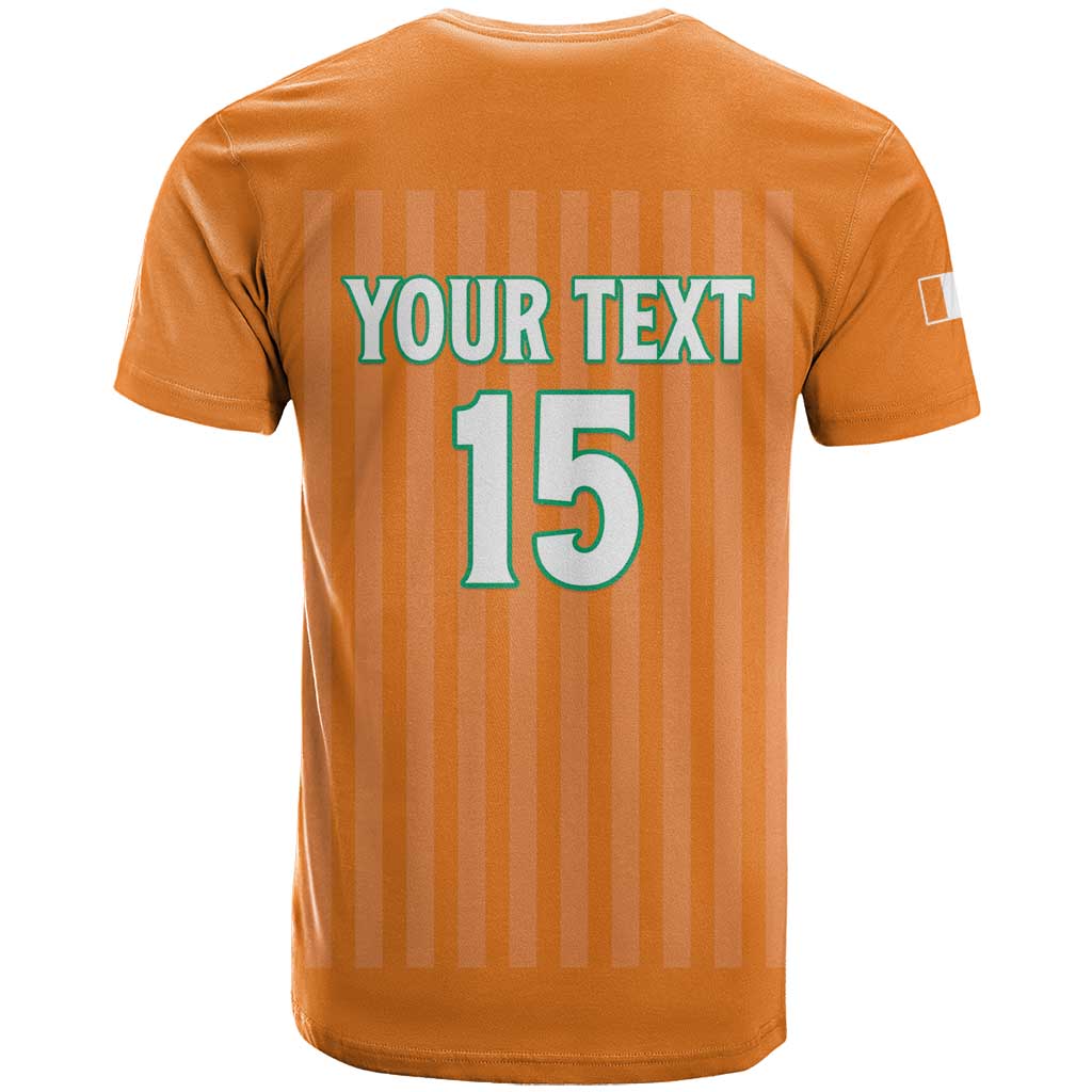 Custom Ivory Coast Football T-Shirt Come On Elephants Graphic Tee
