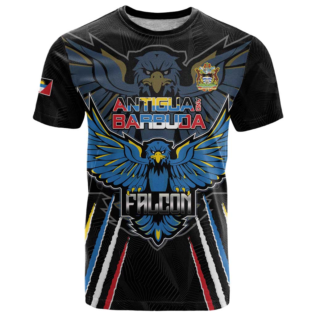 Custom Antigua and Barbuda Cricket T-Shirt Come On Falcons Graphic Tee