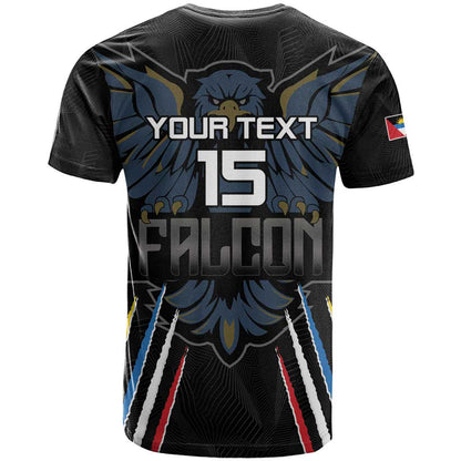 Custom Antigua and Barbuda Cricket T-Shirt Come On Falcons Graphic Tee