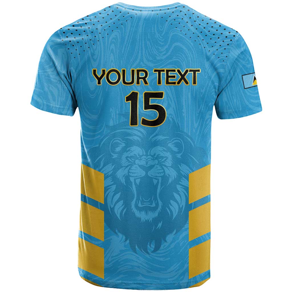 Custom Saint Lucia Cricket T-Shirt Go Beinspired Graphic Tee
