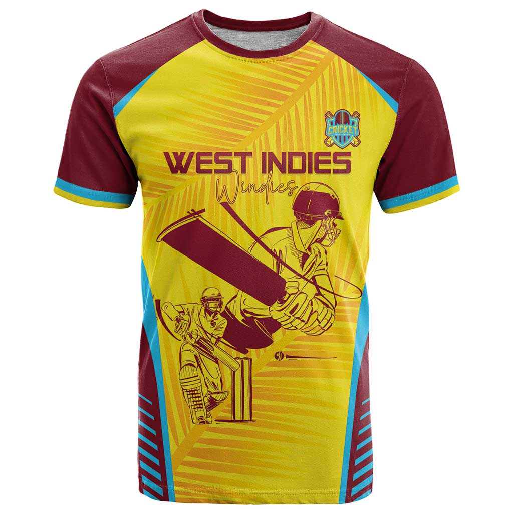 Custom West Indies Cricket T-Shirt Go Windies Go Graphic Tee
