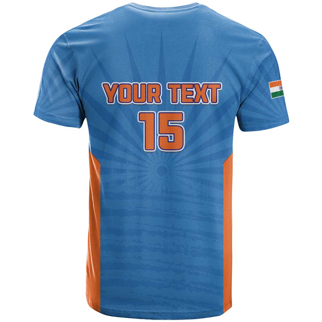 Custom India Cricket T-Shirt Go Champions Graphic Tee