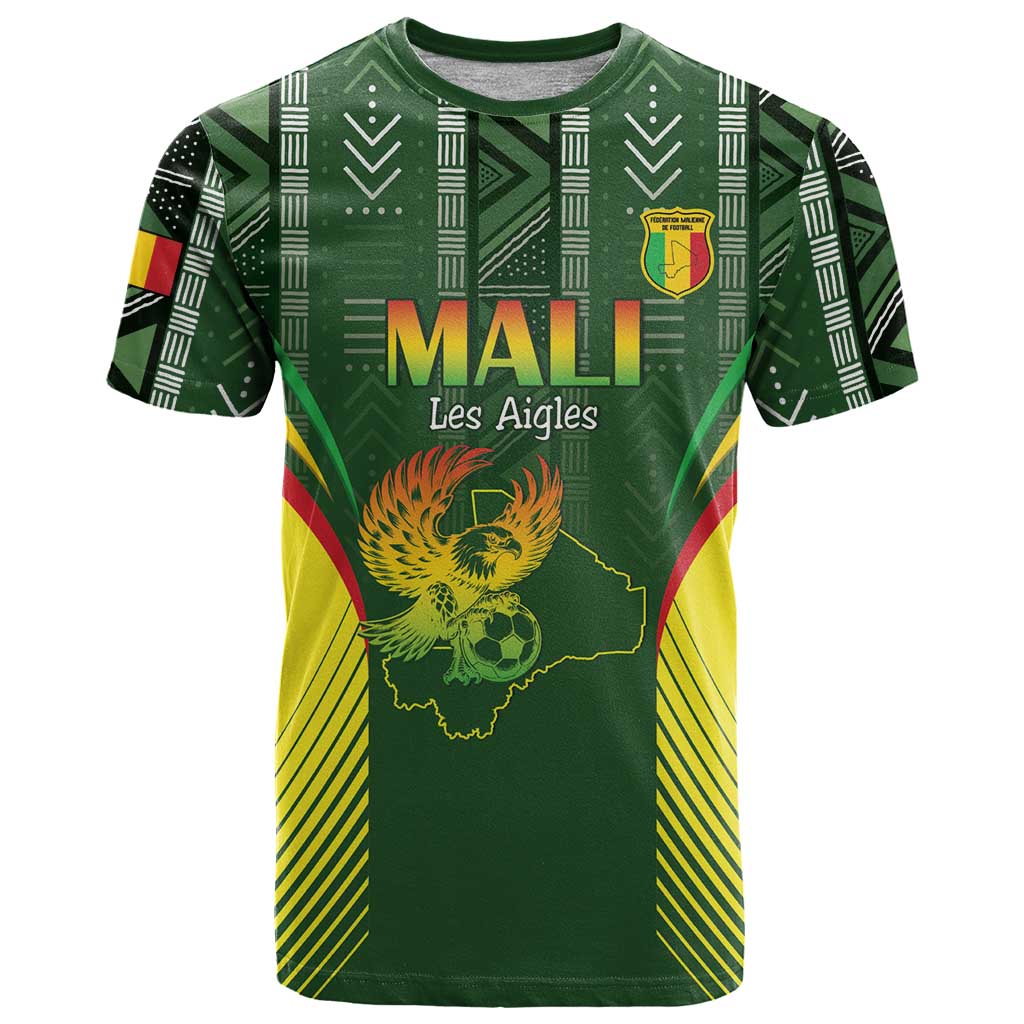 Custom Mali Football T-Shirt Go Champions Les Aigles Graphic Tee
