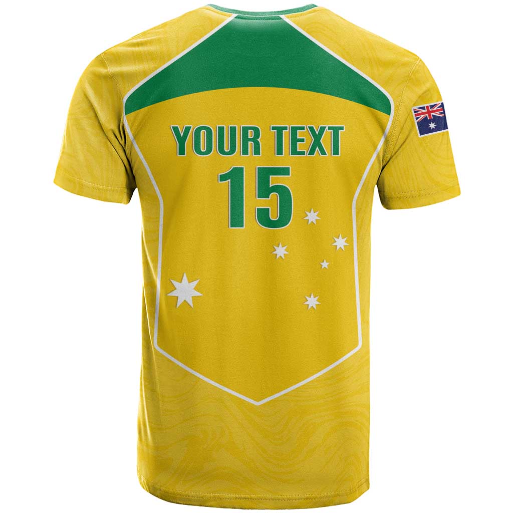 Custom Australia Soccer T-Shirt Aussie Aussie Oi Oi Oi Graphic Tee