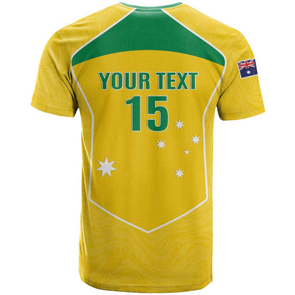 Custom Australia Soccer T-Shirt Aussie Aussie Oi Oi Oi Graphic Tee