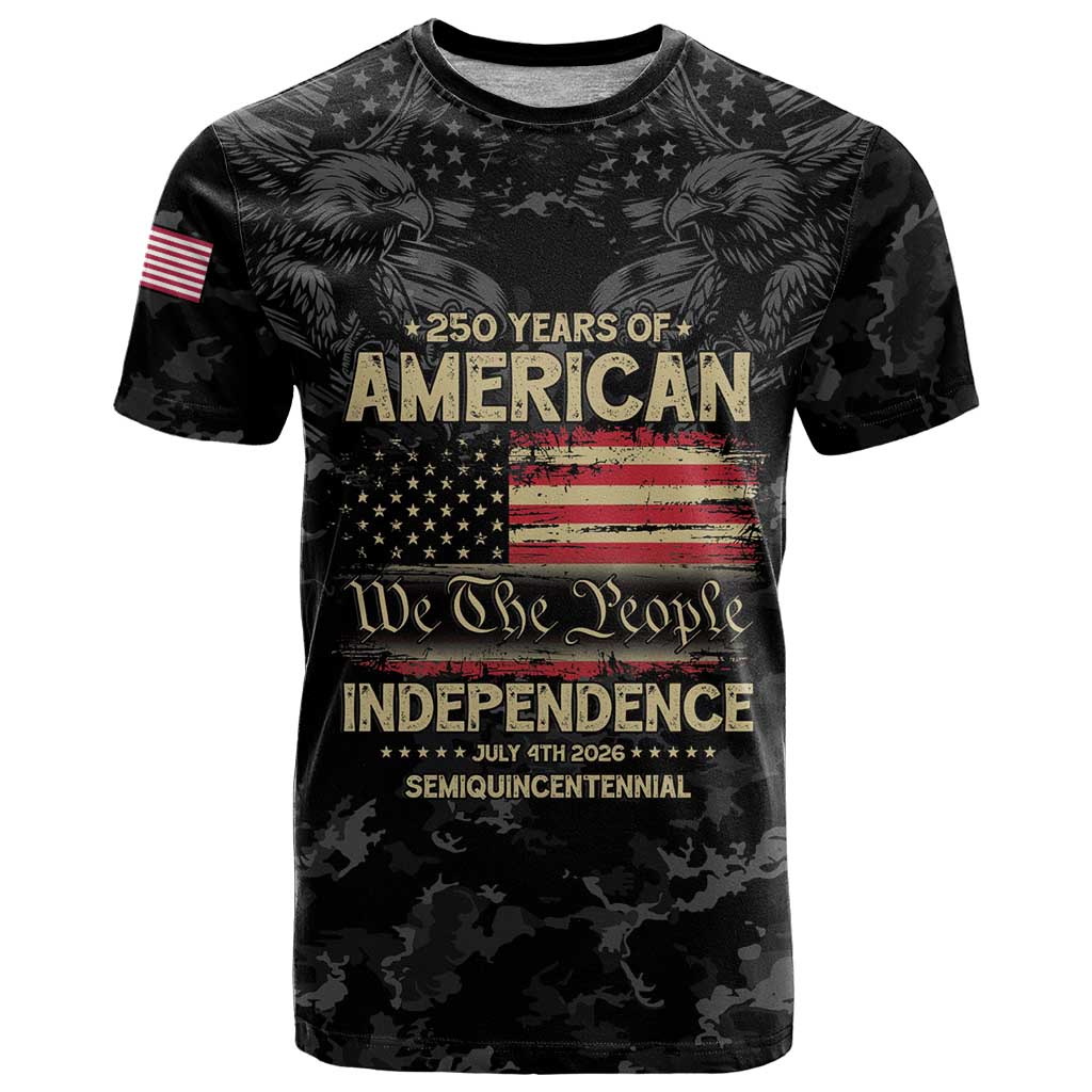 United States T-Shirt Semiquincentennial Anniversary - Camo Style Graphic Tee