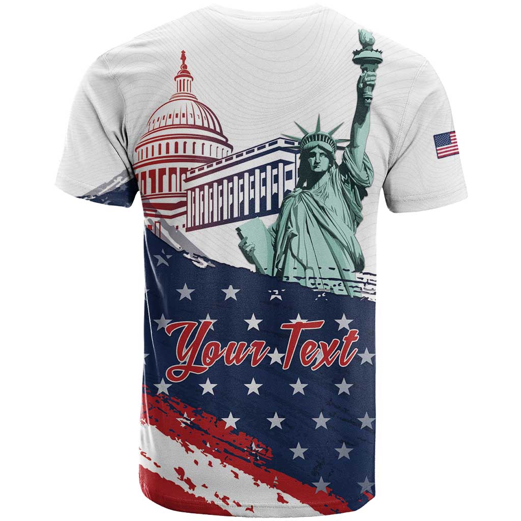 Personalized Fourth Of July T-Shirt Happy USA Independence Day Graphic Tee