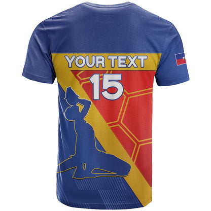 Custom Haiti Football T-Shirt Neg Marron Go Ayiti Graphic Tee