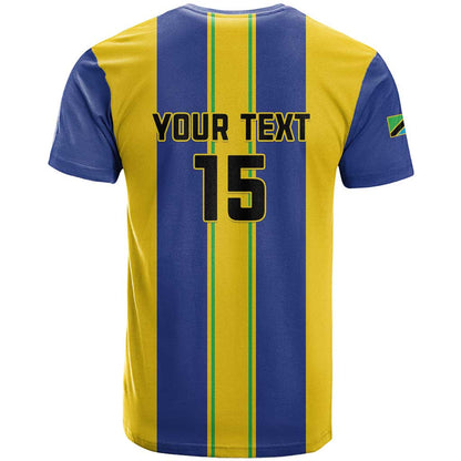 Custom Tanzania Football T-Shirt Sporty Style Graphic Tee