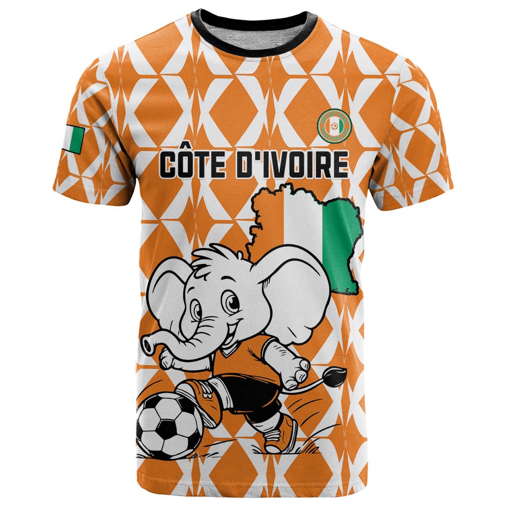 Custom Ivory Coast Football T-Shirt Go Champions Graphic Tee