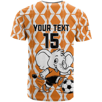 Custom Ivory Coast Football T-Shirt Go Champions Graphic Tee