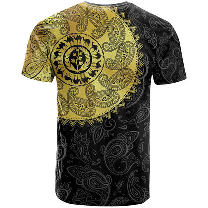 Eritrea T-Shirt African Tribal Mix Paisley Pattern Graphic Tee