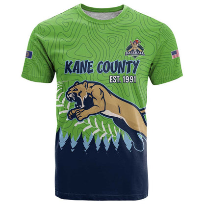 Kane County 2025 Baseball Custom T-Shirt Cougar Fight Cougar Win Graphic Tee