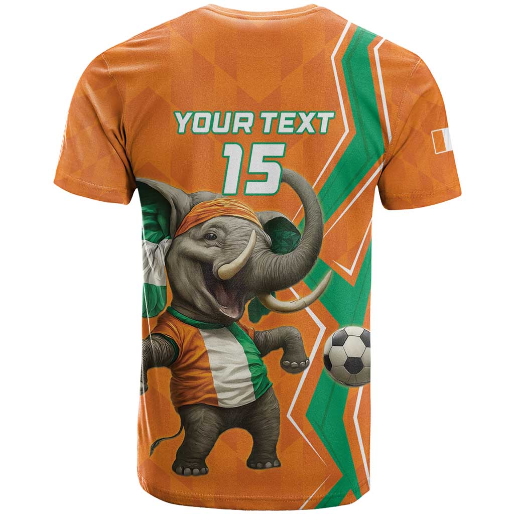 Custom Ivory Coast Football T-Shirt Go Les Elephants Graphic Tee