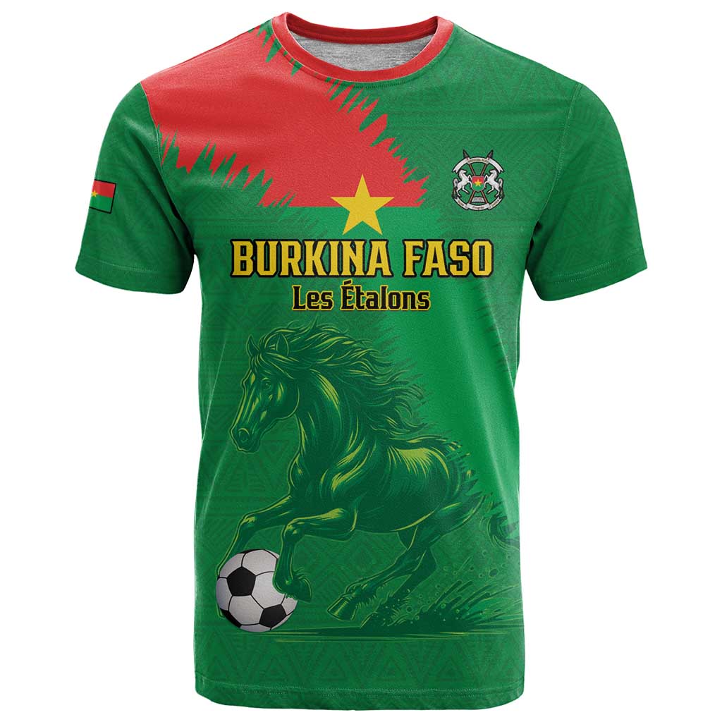 Custom Burkina Faso Football T-Shirt Go Les Etalons Graphic Tee