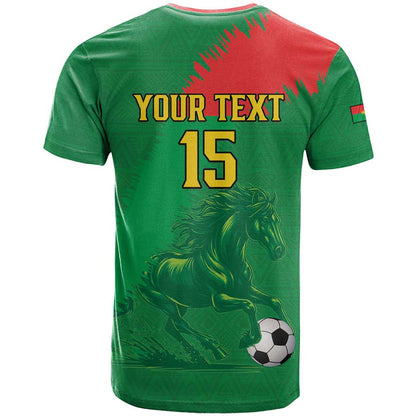 Custom Burkina Faso Football T-Shirt Go Les Etalons Graphic Tee