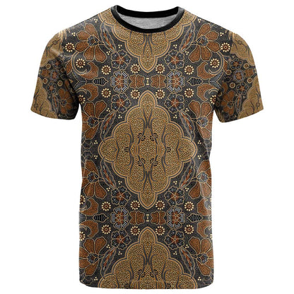 Madiba Nelson Mandela T-Shirt Indonesia Batik Earthy Brown Graphic Tee