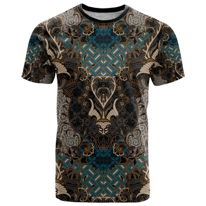 Madiba Nelson Mandela T-Shirt Indonesia Batik Black Graphic Tee