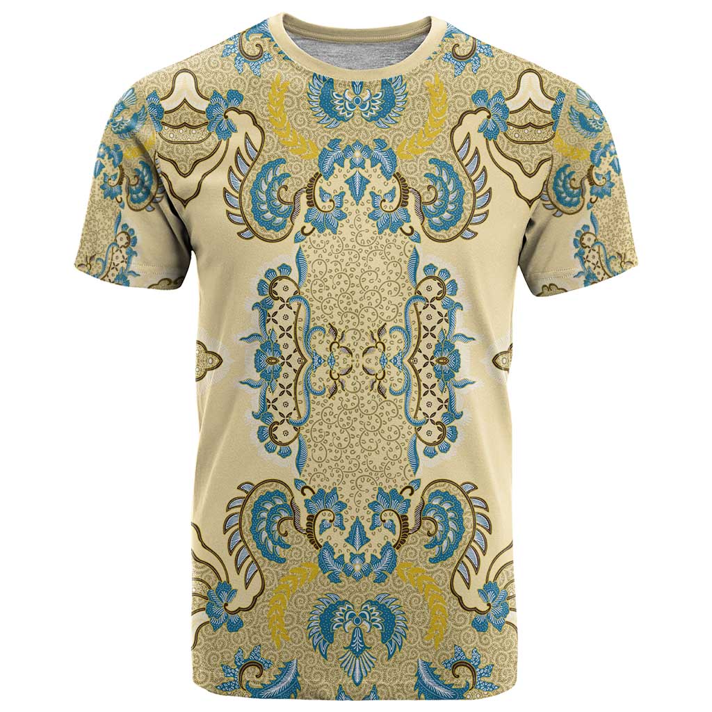 Madiba Nelson Mandela T-Shirt Indonesia Batik Yellow Bule Graphic Tee