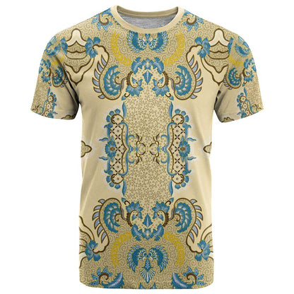 Madiba Nelson Mandela T-Shirt Indonesia Batik Yellow Bule Graphic Tee