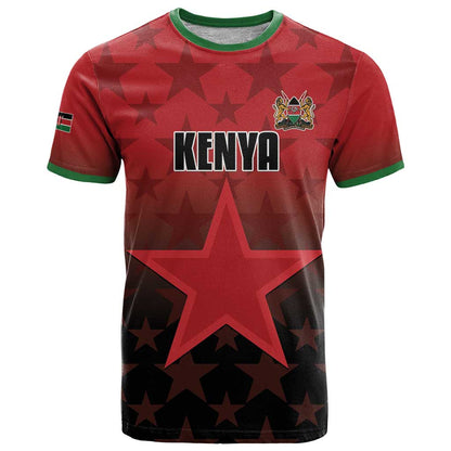 Custom Kenya Football T-Shirt Go Harambee Stars - Red Jersey Graphic Tee