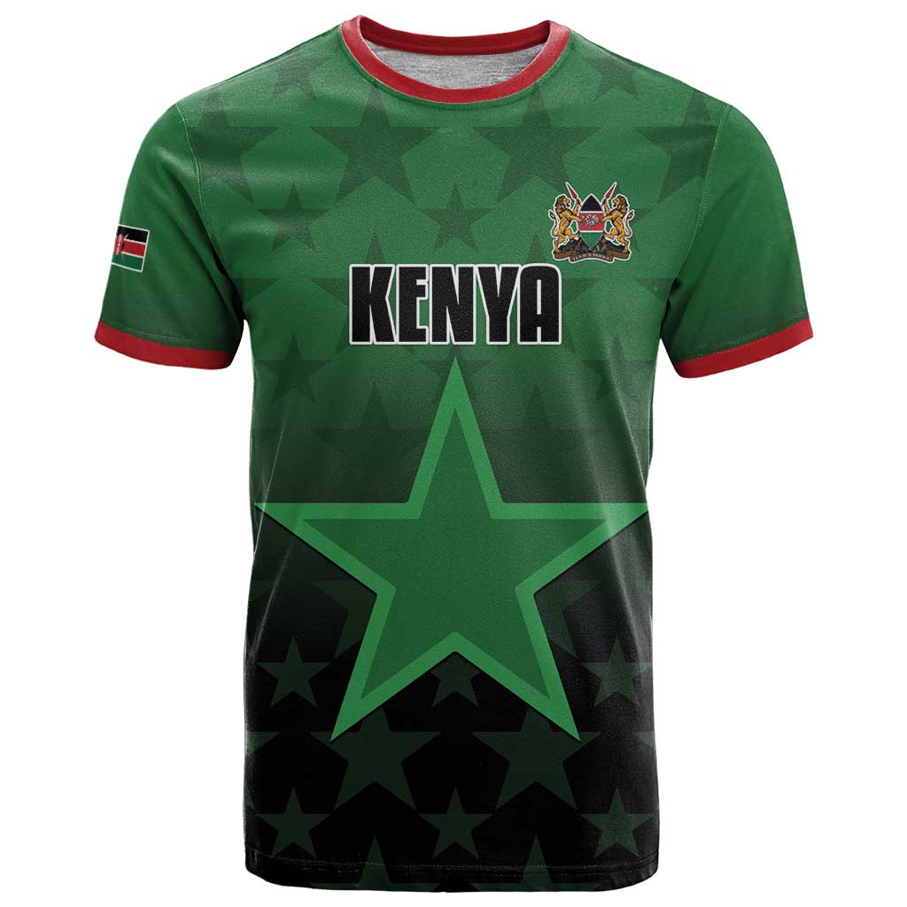 Custom Kenya Football T-Shirt Go Harambee Stars - Green Jersey Graphic Tee