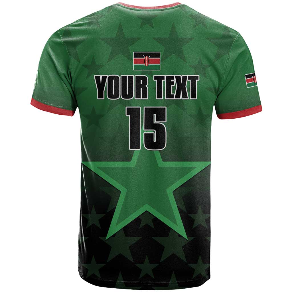 Custom Kenya Football T-Shirt Go Harambee Stars - Green Jersey Graphic Tee