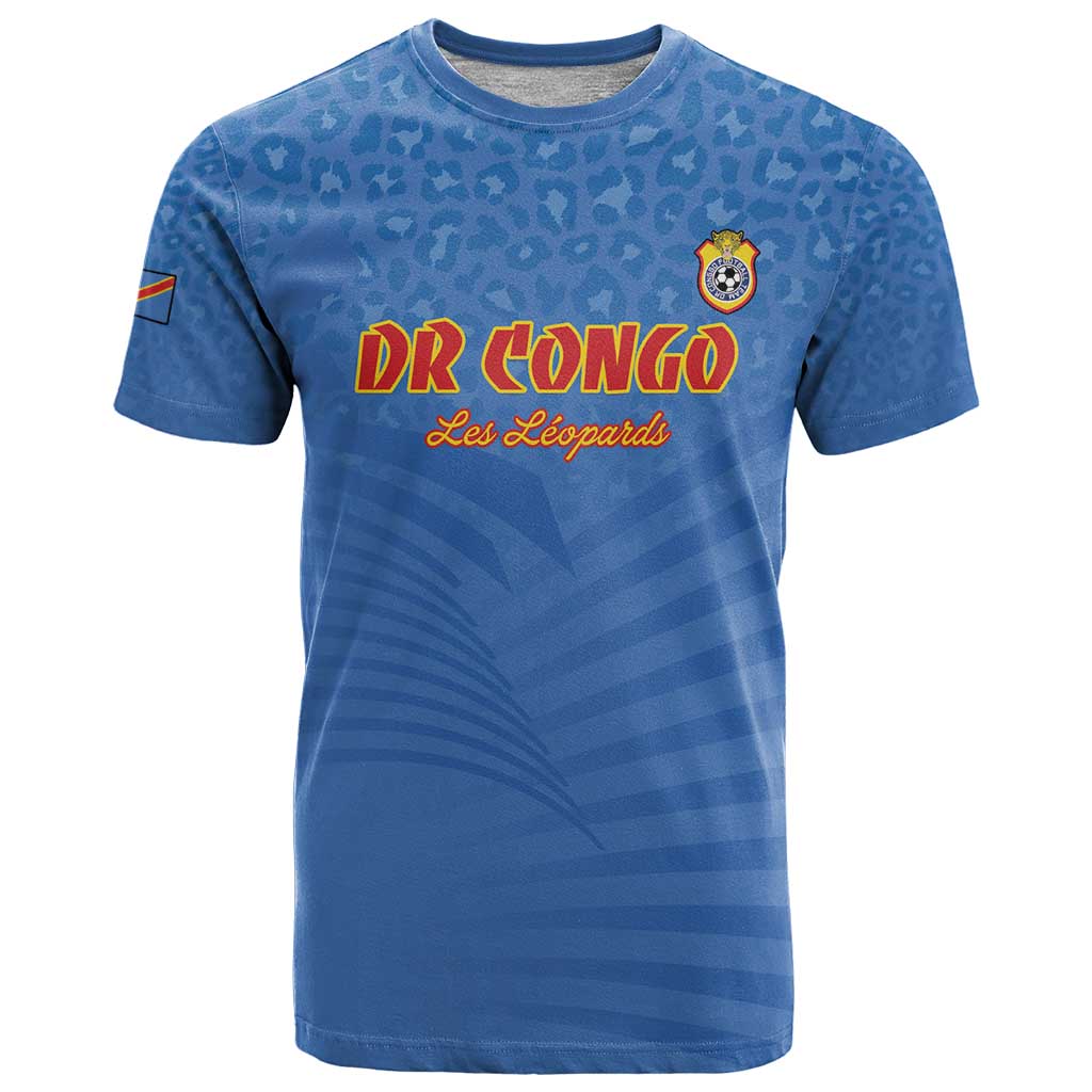 Custom DR Congo Football T-Shirt Come On Les Léopards Graphic Tee