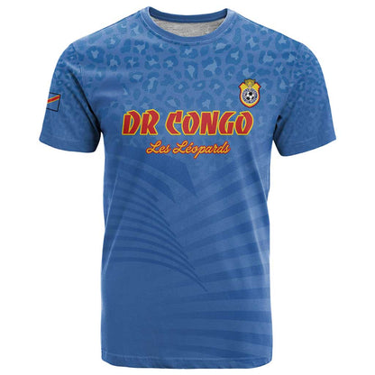 Custom DR Congo Football T-Shirt Come On Les Léopards Graphic Tee