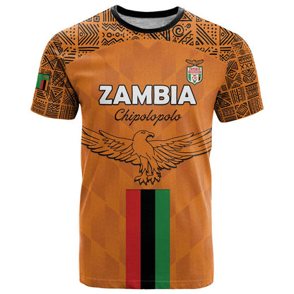 Custom Zambia Football T-Shirt Go Chipolopolo Go Graphic Tee