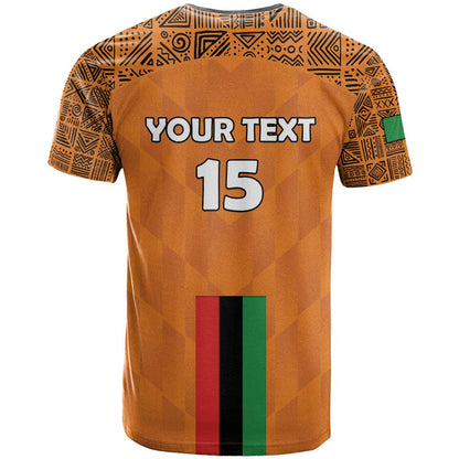 Custom Zambia Football T-Shirt Go Chipolopolo Go Graphic Tee