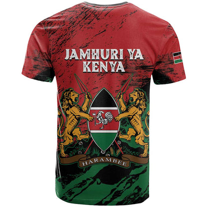 Kenya Independence Day T-Shirt 61st Anniversary - Coat Of Arms Graphic Tee
