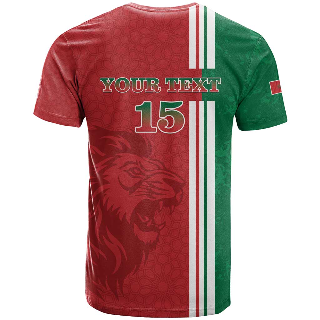 Custom Morocco Football T-Shirt Go Atlas Lions Graphic Tee