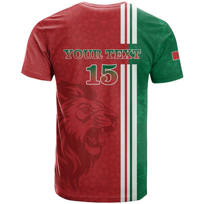 Custom Morocco Football T-Shirt Go Atlas Lions Graphic Tee