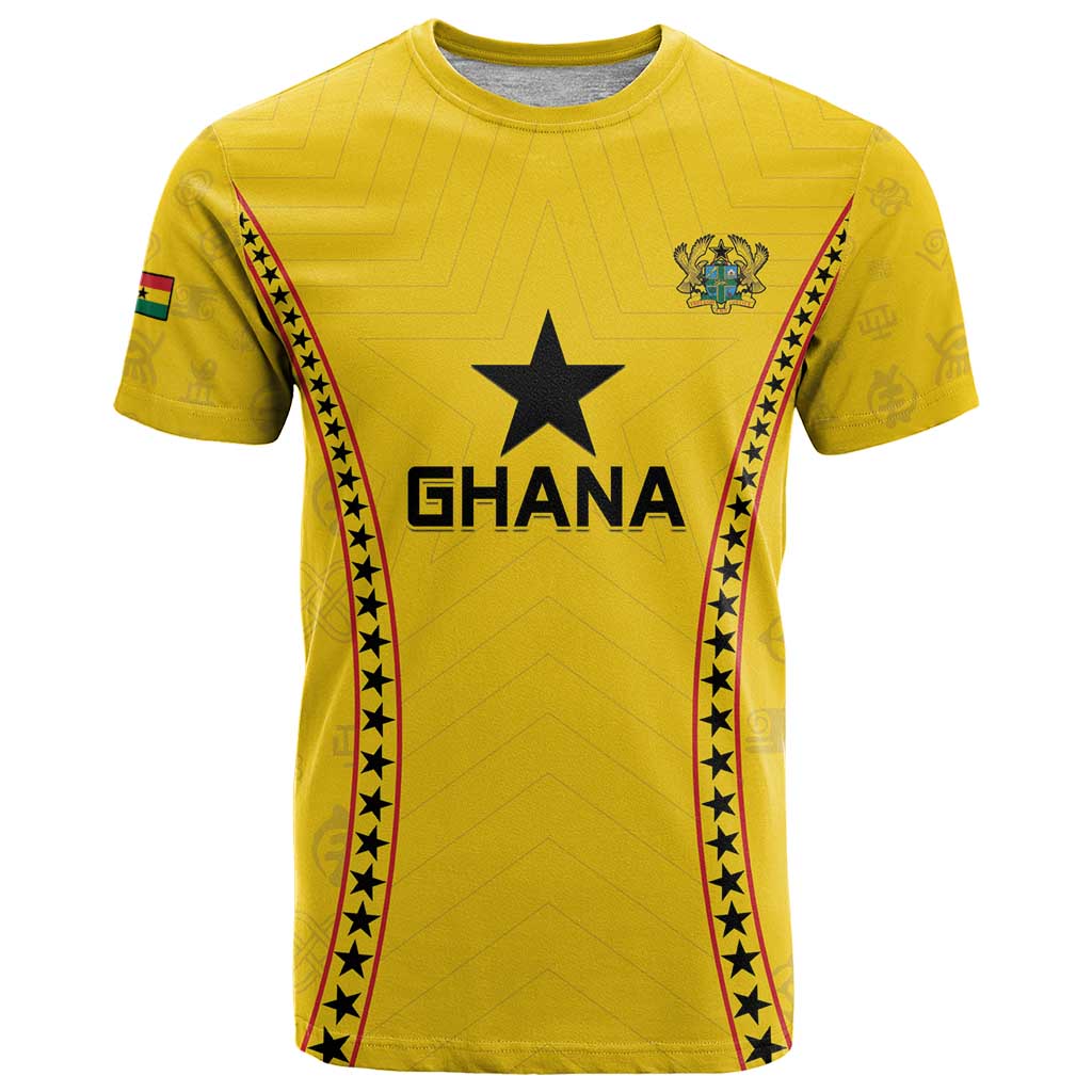 Custom Ghana Football T-Shirt Go Black Stars Graphic Tee