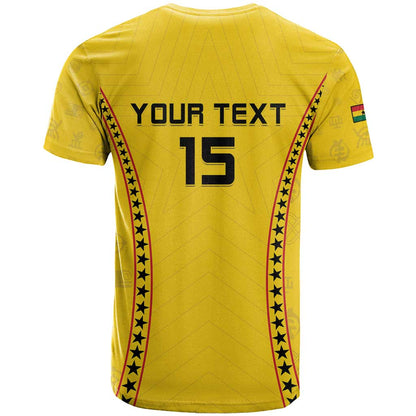 Custom Ghana Football T-Shirt Go Black Stars Graphic Tee