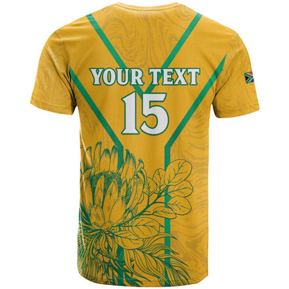 Custom South Africa Soccer T-Shirt Go Bafana Bafana Graphic Tee