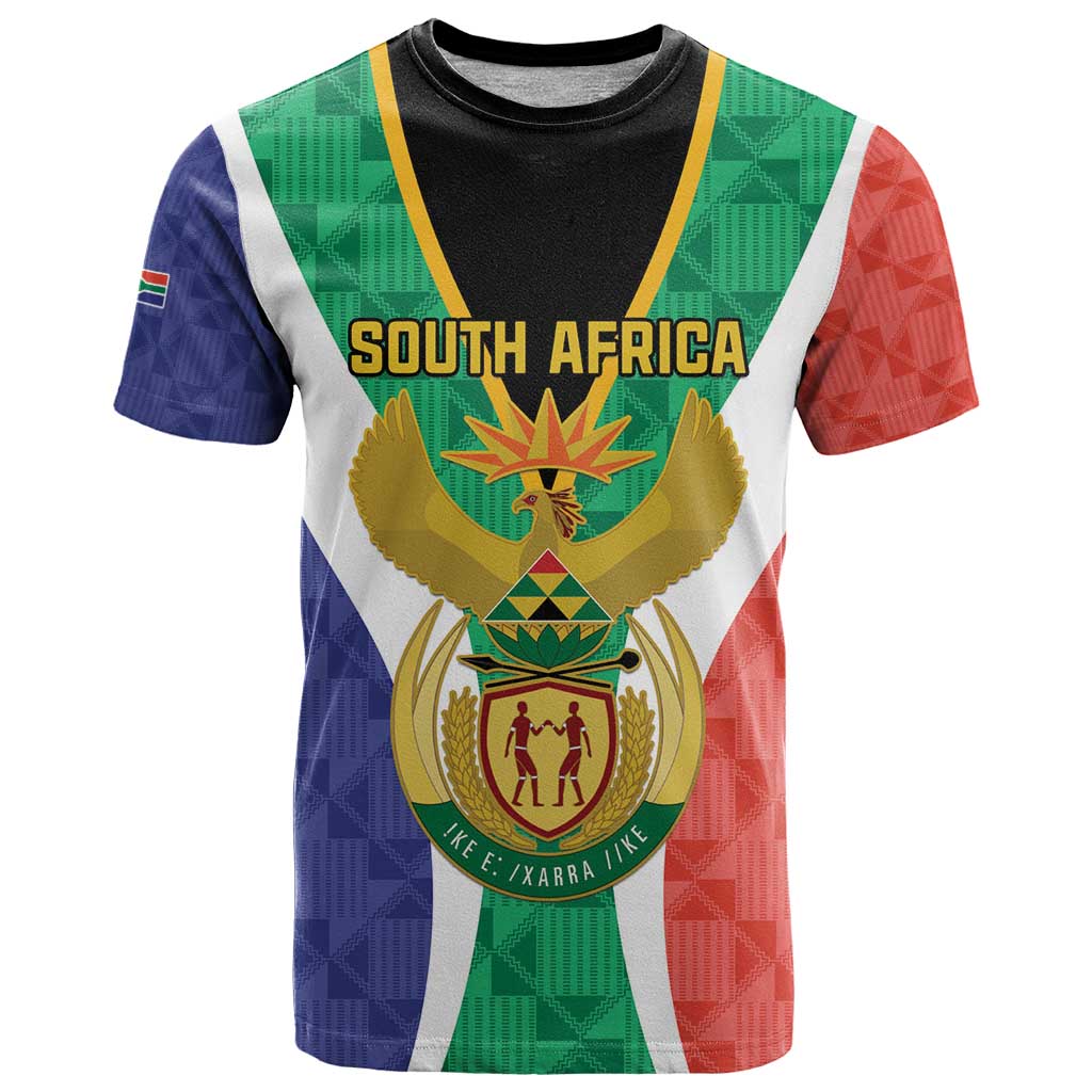 Personalised South Africa T-Shirt Coat Of Arms Flag Style Graphic Tee